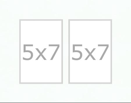 Black Mat Board Frame for 4x6, 5x7, 8x10
