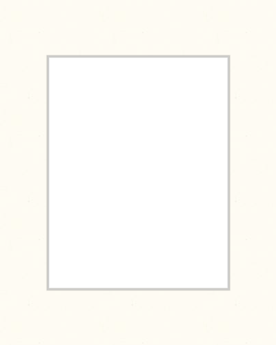 16" x 20" Mat - Off White with 10 ½" x 13 ½" opening. Order online in minutes. Free shipping. Made in USA