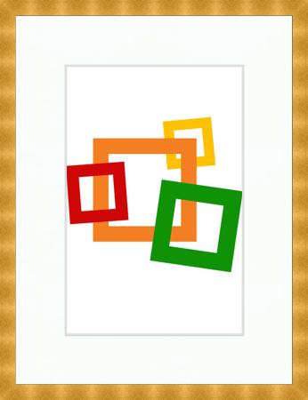 18x24" Gold Matted Frame