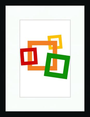 18x24" Black Matted Frame