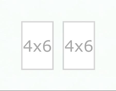 Single Designer 8x10 Mat w/5x7 Opening - White 
